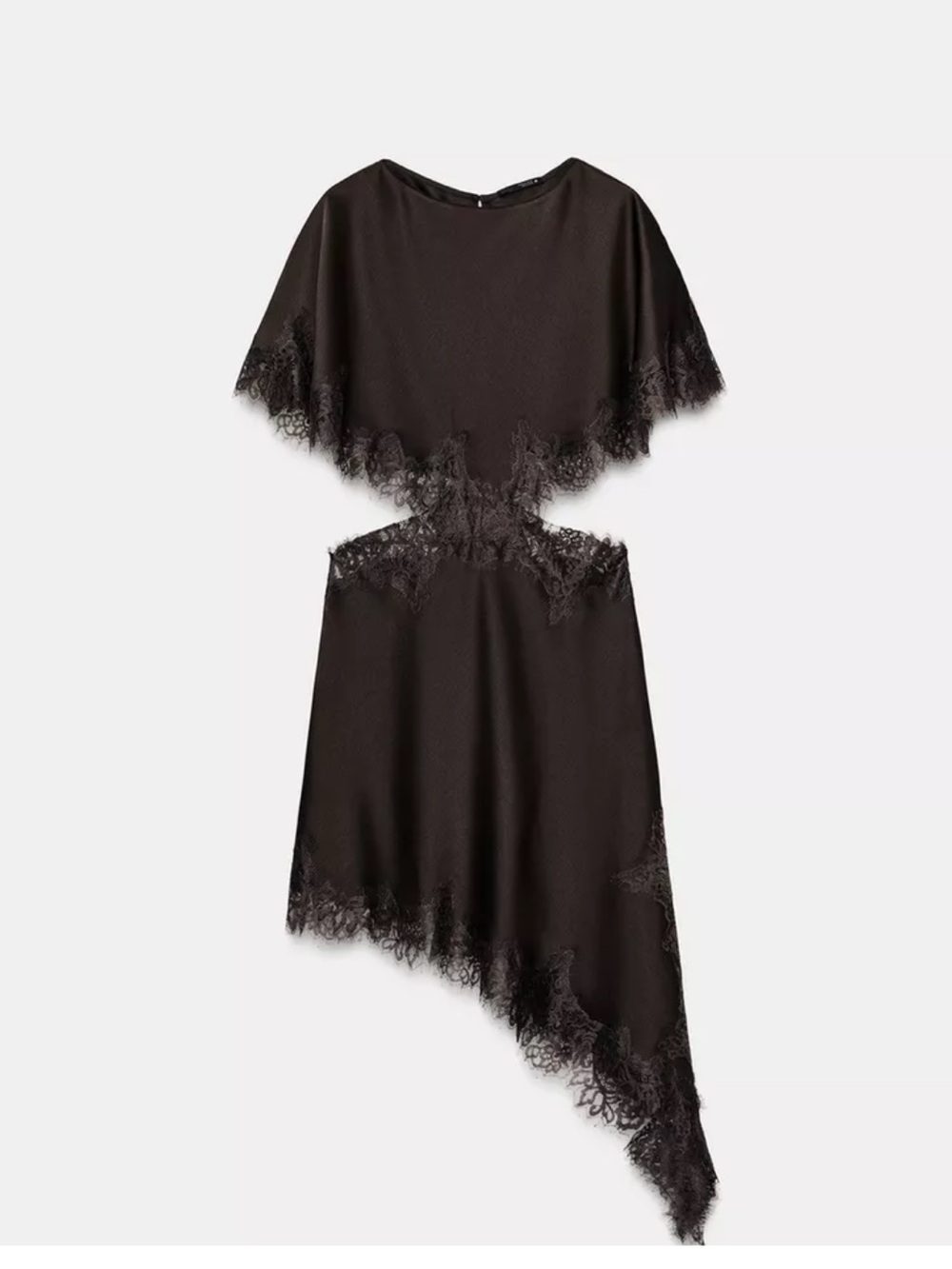 Zara NWT cut out lace dress brown 5919/213 - Picture 9 of 14